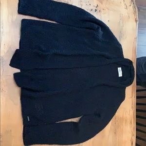 Navy blue cardigan. Worn once. Great condition!